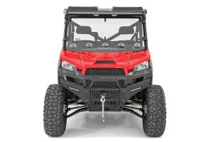 Polaris Ranger XP 1000 Trail Boss Vented Full Windshield - Rough Country - Scratch Resistant - '21-'22 Polaris Ranger XP 1000 Trail Boss Vented Full Windshield - Rough Country - Scratch Resistant - '21-'22